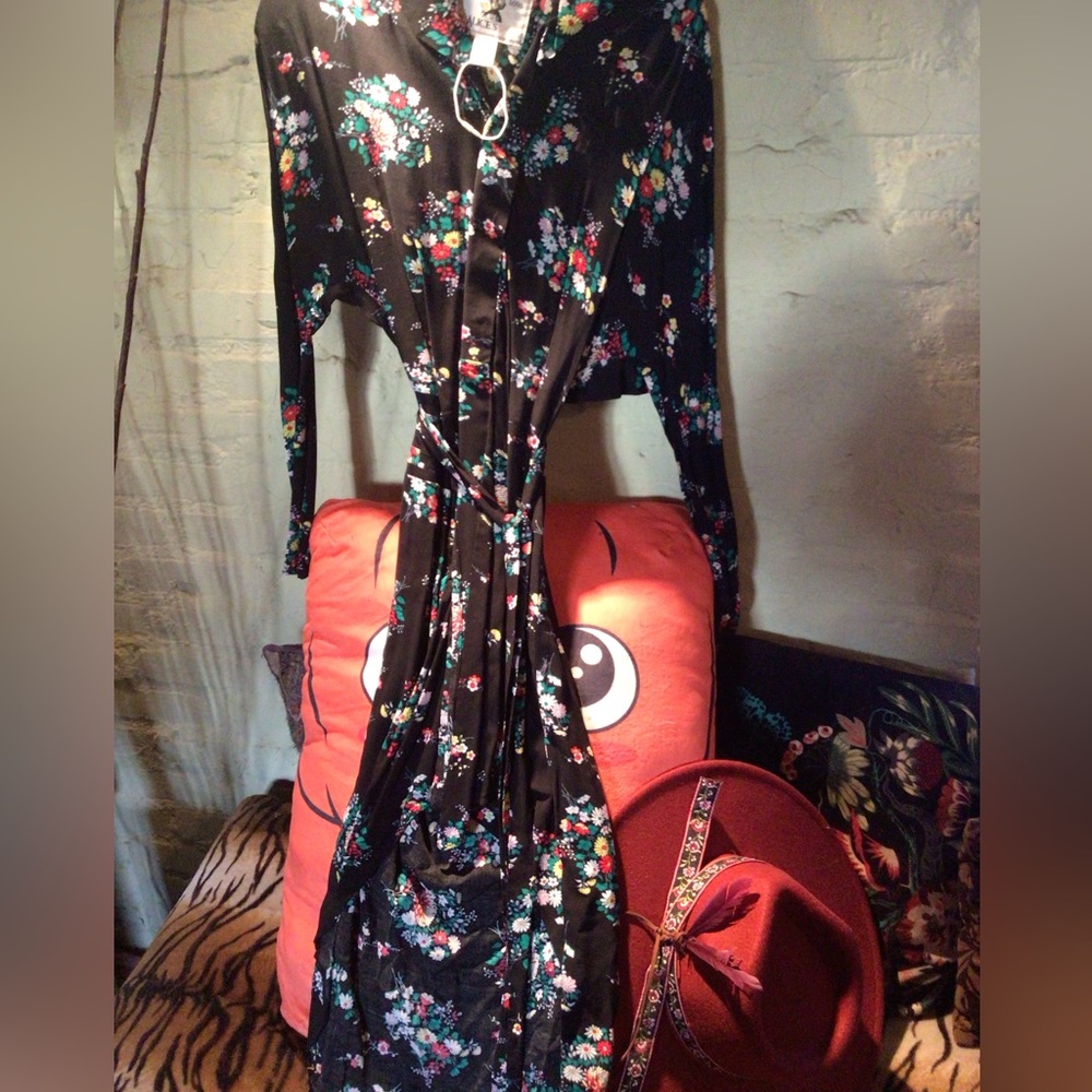NEW! alices Pig Boho floral belted dress